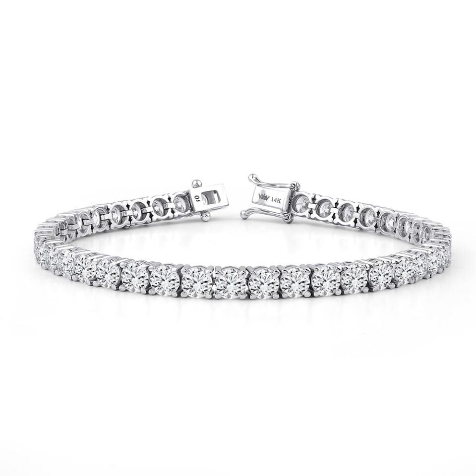 14.00 Carat Lab-Diamond Waterway Bracelet