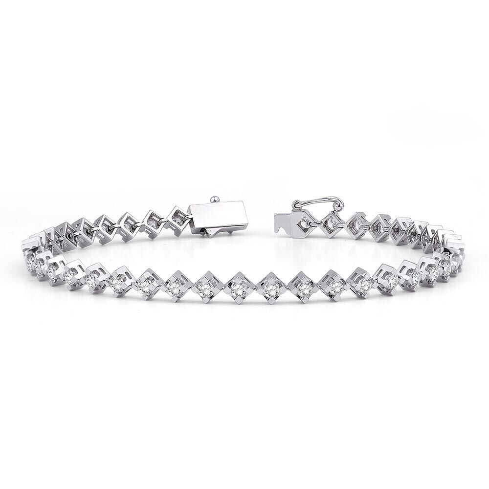 2.00 Karat Laboratuvar Pırlanta SuYolu Bileklik