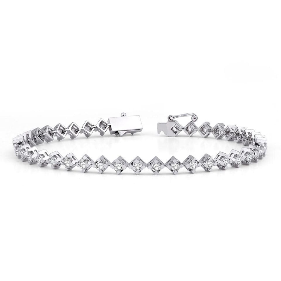 2.00 Karat Laboratuvar Pırlanta SuYolu Bileklik