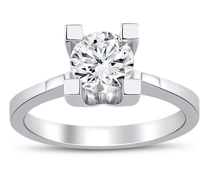 5.00 Karat E VS1 Laboratuvar Pırlanta Tektaş Yüzük