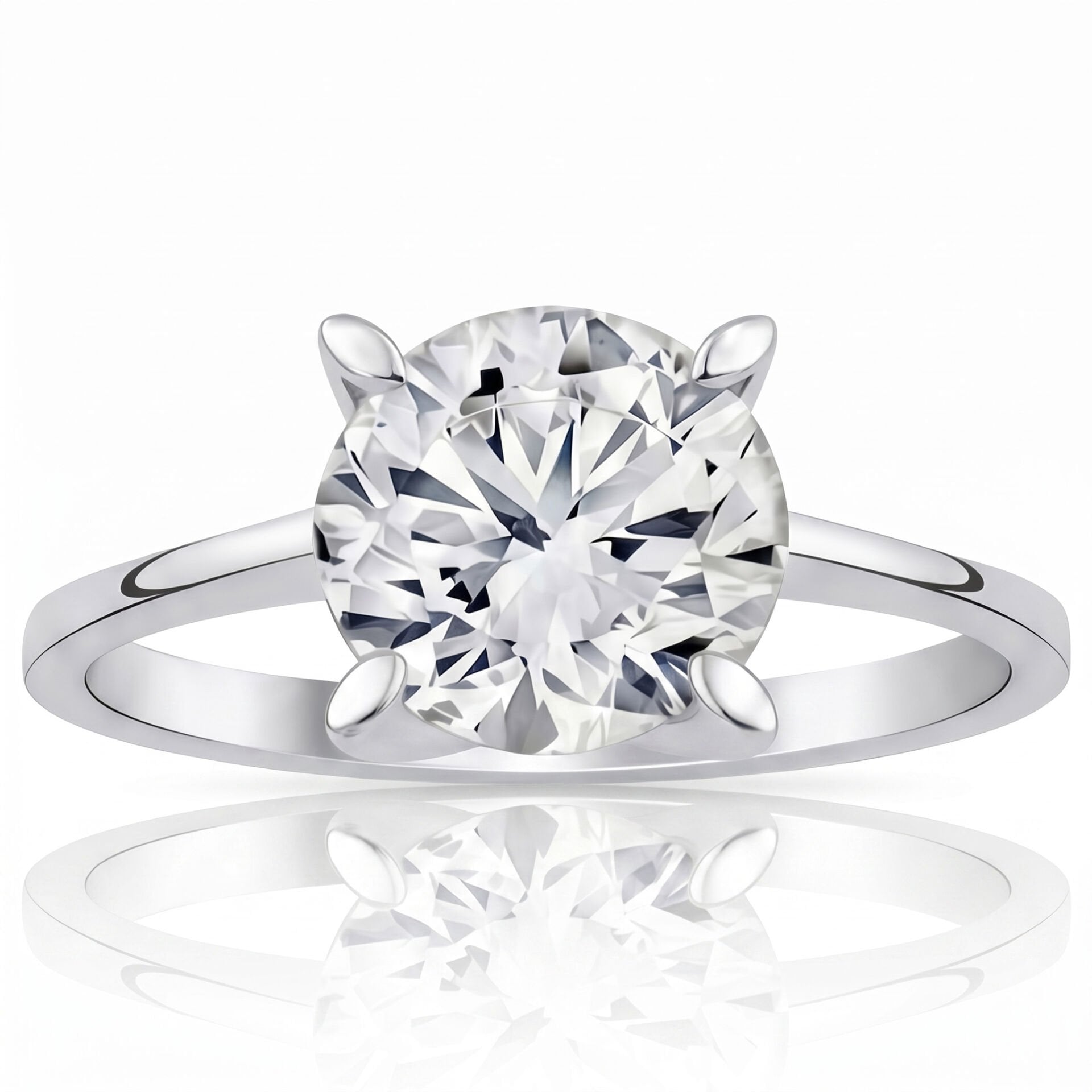 5.00 Carat D VS Lab. Diamond Solitaire Ring