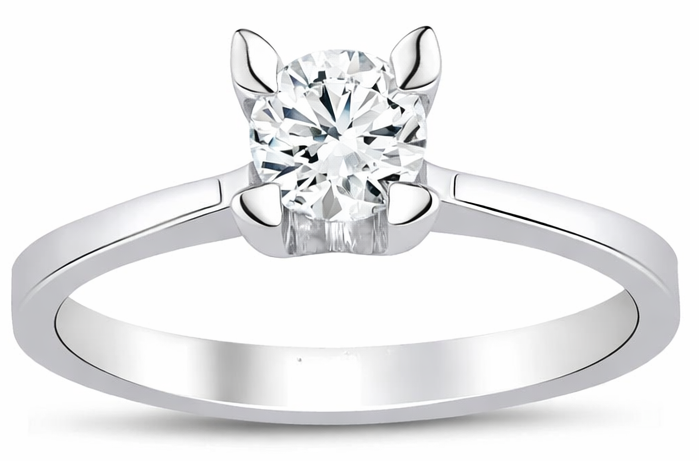 5.00 Karat D VS1 Laboratuvar Pırlanta Tektaş Yüzük