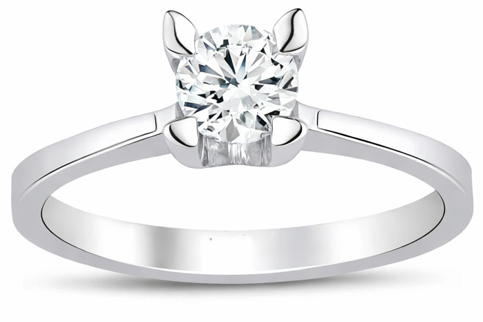 5.00 Karat E VS1 Laboratuvar Pırlanta Tektaş Yüzük