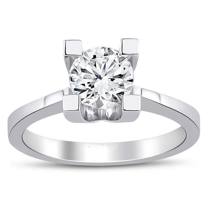 4.00 Karat D VS1 Laboratuvar Pırlanta Tektaş Yüzük