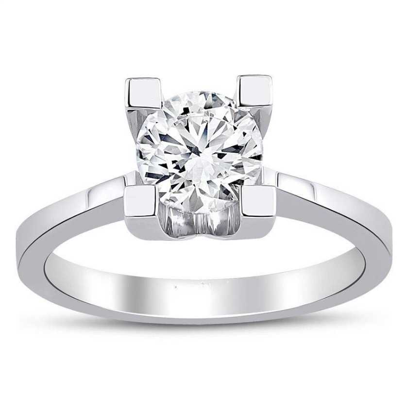 4.00 Karat E VS1 Laboratuvar Pırlanta Tektaş Yüzük