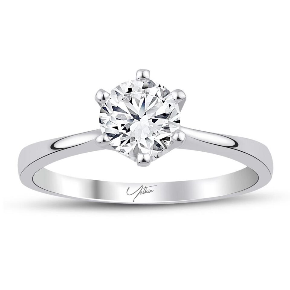 2.00 Karat E VS1 Laboratuvar Pırlanta Tektaş Yüzük