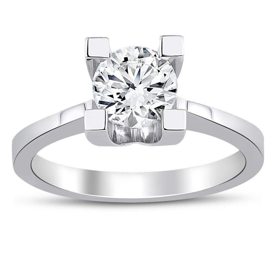 1.00 Karat D VS1 Laboratuvar Pırlanta Tektaş Yüzük