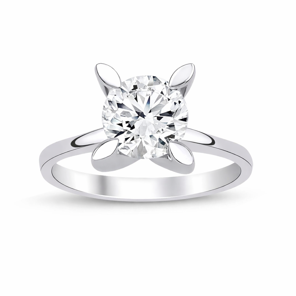 1.00 Karat D VS1 Laboratuvar Pırlanta Tektaş Yüzük