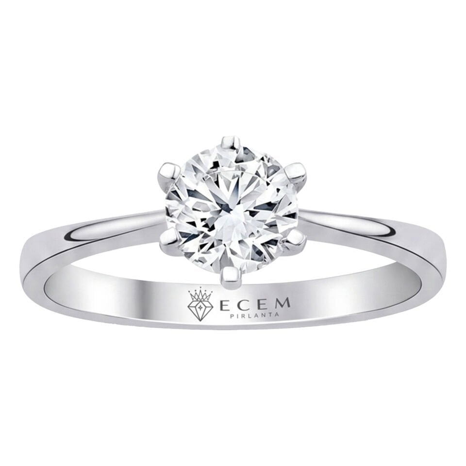 1.00 Carat D VS Lab. Diamond Solitaire Ring