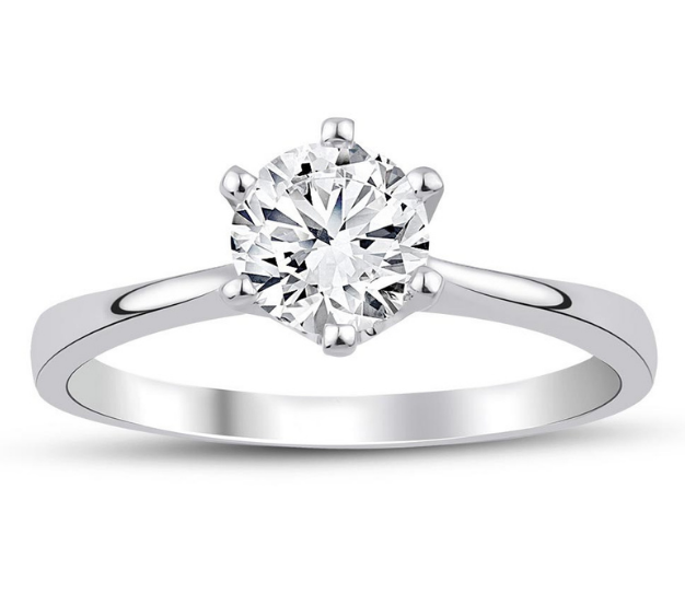 1.00 Karat D VS1 Laboratuvar Pırlanta Tektaş Yüzük