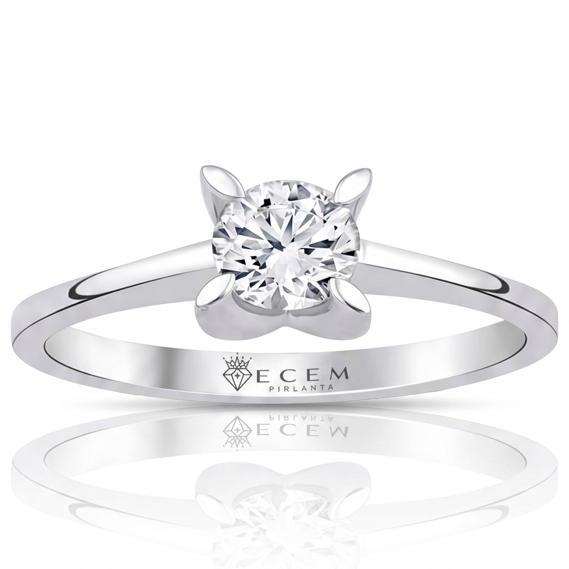 0.80 Carat E VS Lab-Diamond Solitaire Ring