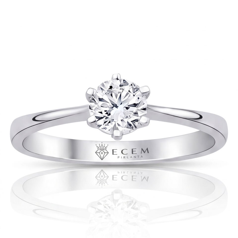 0.80 Carat E VS Lab-Diamond Solitaire Ring