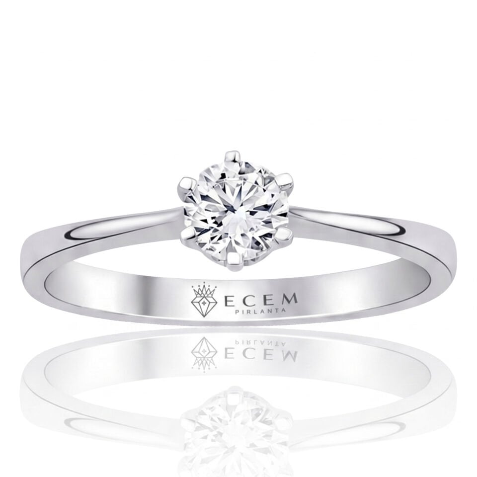 0.60 Carat E VS Lab-Diamond Solitaire Ring
