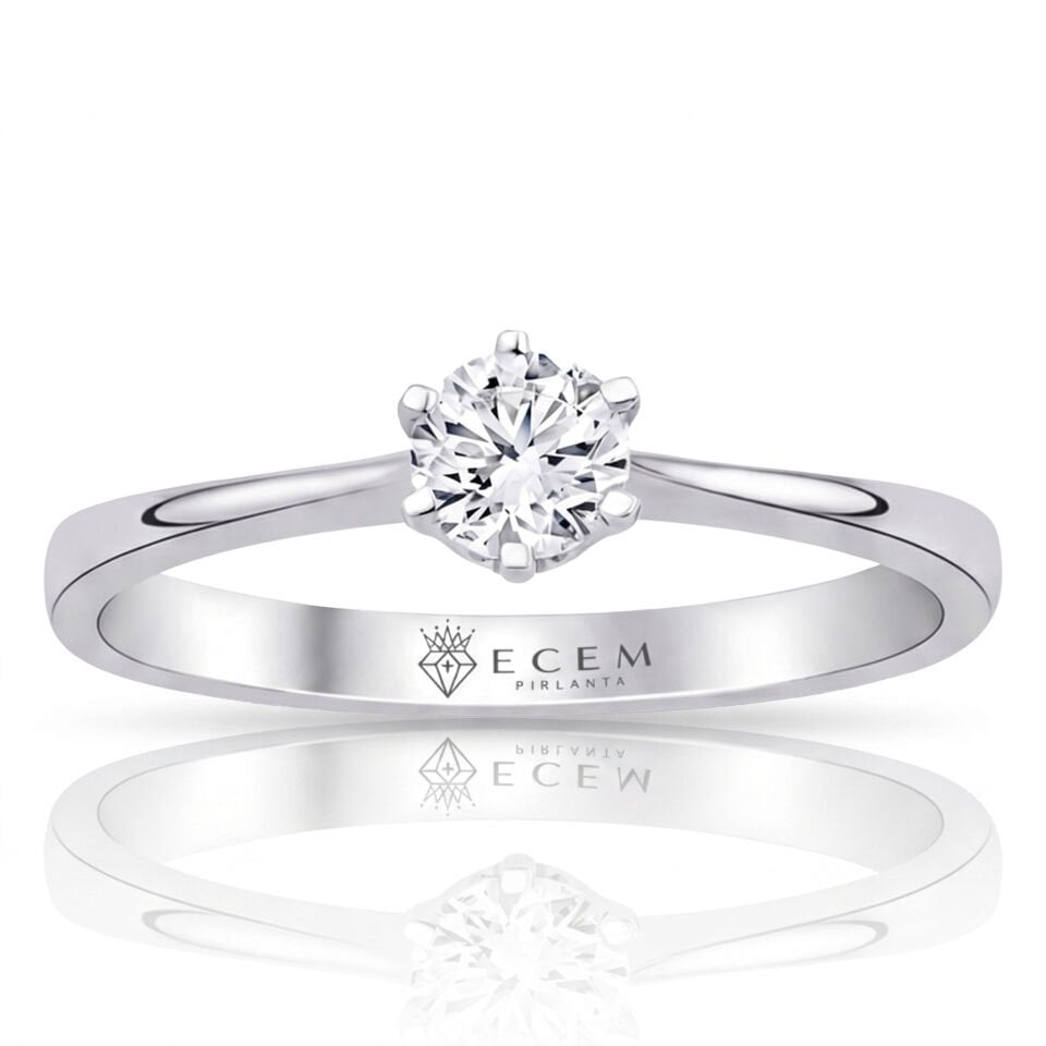 0.50 Carat E VS Lab-Diamond Solitaire Ring