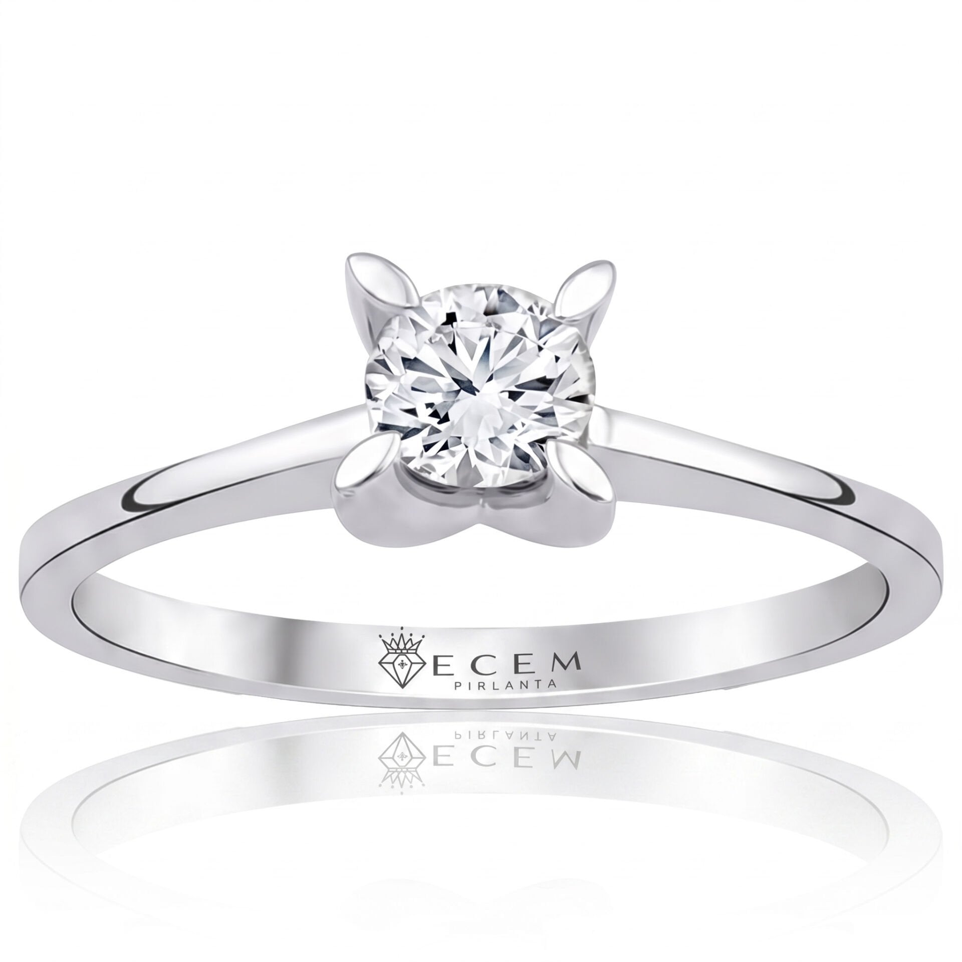 0.40 Carat E VS Lab-Diamond Solitaire Ring